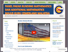 Tablet Screenshot of panelmathsaddmaths.wordpress.com