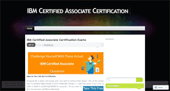 Desktop Screenshot of ibmcertifiedassociateexams.wordpress.com