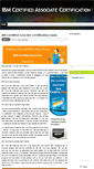 Mobile Screenshot of ibmcertifiedassociateexams.wordpress.com