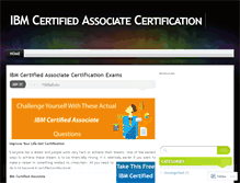 Tablet Screenshot of ibmcertifiedassociateexams.wordpress.com