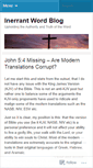 Mobile Screenshot of inerrantword.wordpress.com