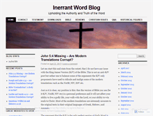 Tablet Screenshot of inerrantword.wordpress.com