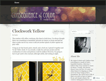 Tablet Screenshot of consequenceofcolor.wordpress.com