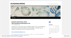 Desktop Screenshot of guadassuaroig.wordpress.com