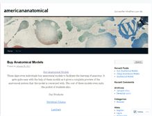 Tablet Screenshot of americananatomical.wordpress.com