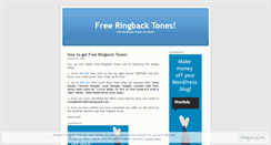 Desktop Screenshot of freeringbacktonesnow.wordpress.com