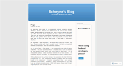 Desktop Screenshot of bcheyne.wordpress.com