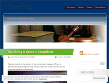 Tablet Screenshot of ktlawsteamboat.wordpress.com