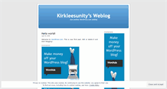 Desktop Screenshot of kirkleesunity.wordpress.com