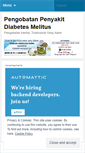 Mobile Screenshot of pengobatanpenyakitdiabetesmelitus.wordpress.com