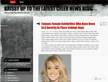 Tablet Screenshot of krissyuptothelastest.wordpress.com