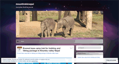 Desktop Screenshot of mounttrekknepal.wordpress.com