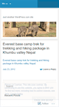 Mobile Screenshot of mounttrekknepal.wordpress.com