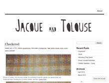 Tablet Screenshot of jacquetolouse.wordpress.com