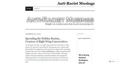 Desktop Screenshot of antiracistmusings.wordpress.com