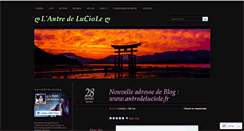 Desktop Screenshot of antredeluciole.wordpress.com