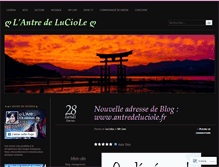 Tablet Screenshot of antredeluciole.wordpress.com