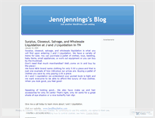 Tablet Screenshot of jennjennings.wordpress.com