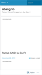Mobile Screenshot of abangrio.wordpress.com
