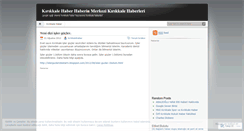 Desktop Screenshot of kirikkalehaber.wordpress.com