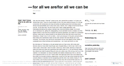 Desktop Screenshot of forallweare.wordpress.com