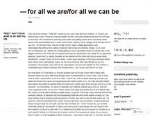 Tablet Screenshot of forallweare.wordpress.com