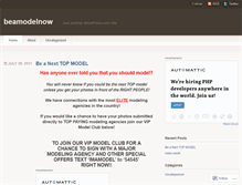 Tablet Screenshot of beamodelnow.wordpress.com