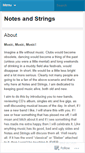 Mobile Screenshot of notesandstrings.wordpress.com