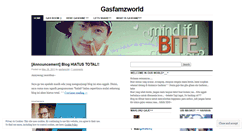 Desktop Screenshot of gasfamzworld.wordpress.com