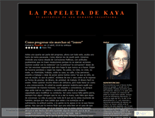 Tablet Screenshot of lapapeleta.wordpress.com