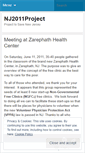 Mobile Screenshot of nj2011project.wordpress.com