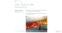 Desktop Screenshot of lifethatisme.wordpress.com