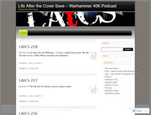 Tablet Screenshot of lifeafterthecoversave.wordpress.com