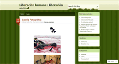 Desktop Screenshot of animaleshumanosiguales.wordpress.com