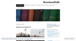 Desktop Screenshot of hausbauhalle.wordpress.com