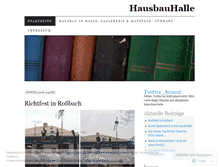 Tablet Screenshot of hausbauhalle.wordpress.com