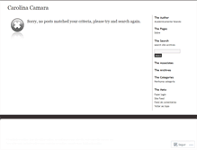 Tablet Screenshot of carolinacamara.wordpress.com