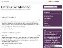 Tablet Screenshot of defensiveminded.wordpress.com