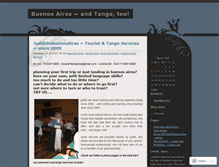 Tablet Screenshot of buenosairesandtangotoo.wordpress.com