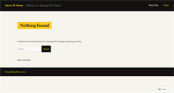 Desktop Screenshot of barrywstone.wordpress.com