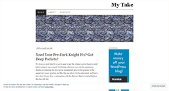 Desktop Screenshot of mytakereviews.wordpress.com
