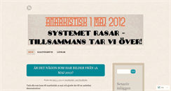 Desktop Screenshot of anarkistisk1majsthlm.wordpress.com