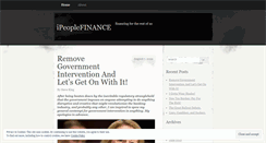 Desktop Screenshot of isellerfinance.wordpress.com