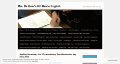 Desktop Screenshot of nms6thenglish.wordpress.com
