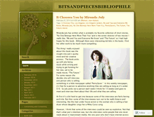 Tablet Screenshot of bitsandpiecesbibliophile.wordpress.com
