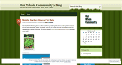 Desktop Screenshot of ourwholecommunity.wordpress.com