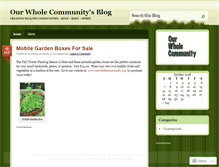 Tablet Screenshot of ourwholecommunity.wordpress.com