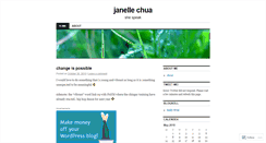 Desktop Screenshot of chuajanelle.wordpress.com