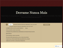 Tablet Screenshot of derramenuncamais.wordpress.com