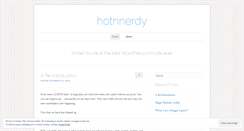 Desktop Screenshot of hotnnerdy.wordpress.com